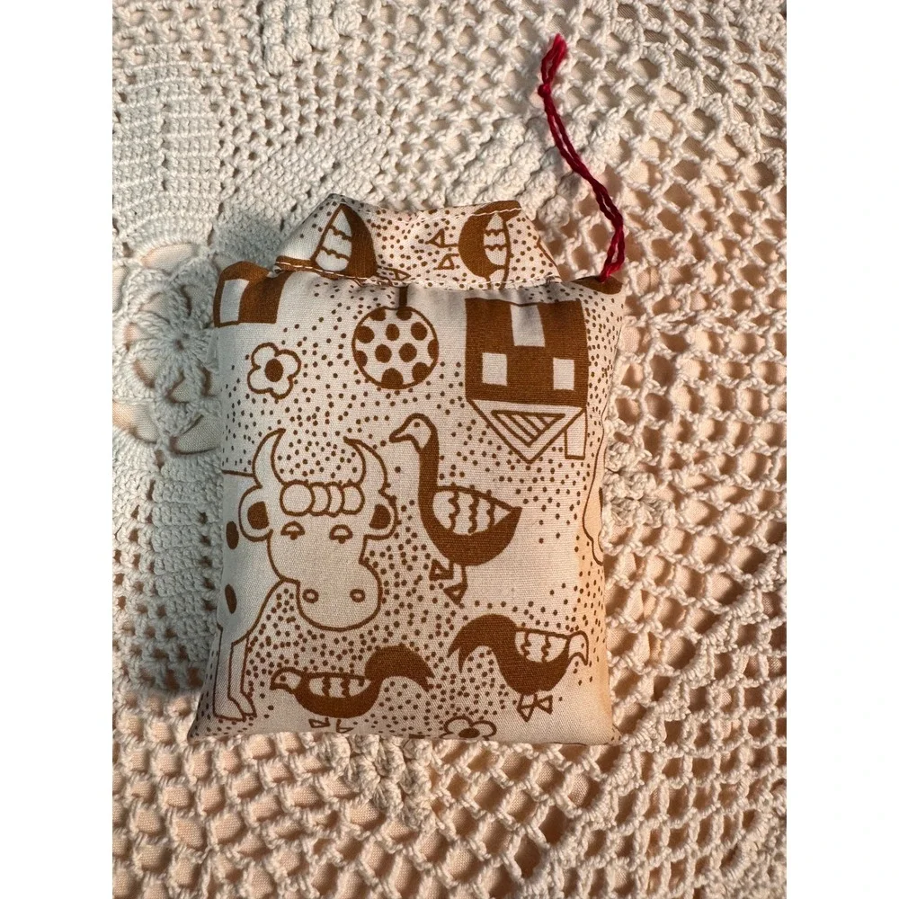 Handmade Countrycore Ornament Set Denim Pocket Bandana‎ Farmhouse Decor